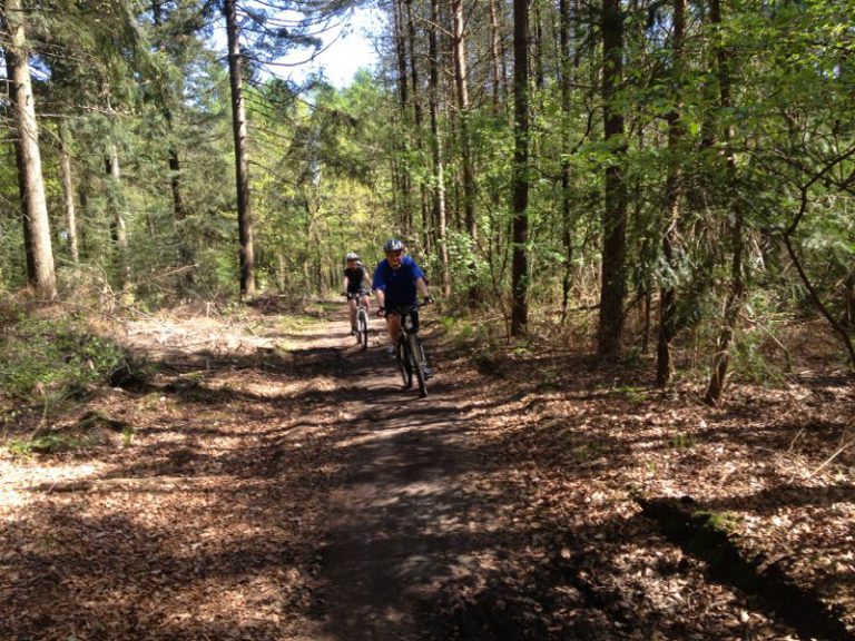 Mountainbiken met mijn Engelse collega