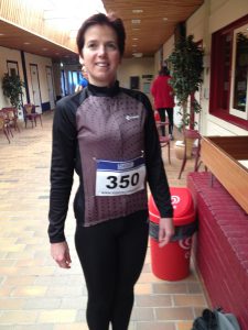 Christel is klaar voor de Bosloop